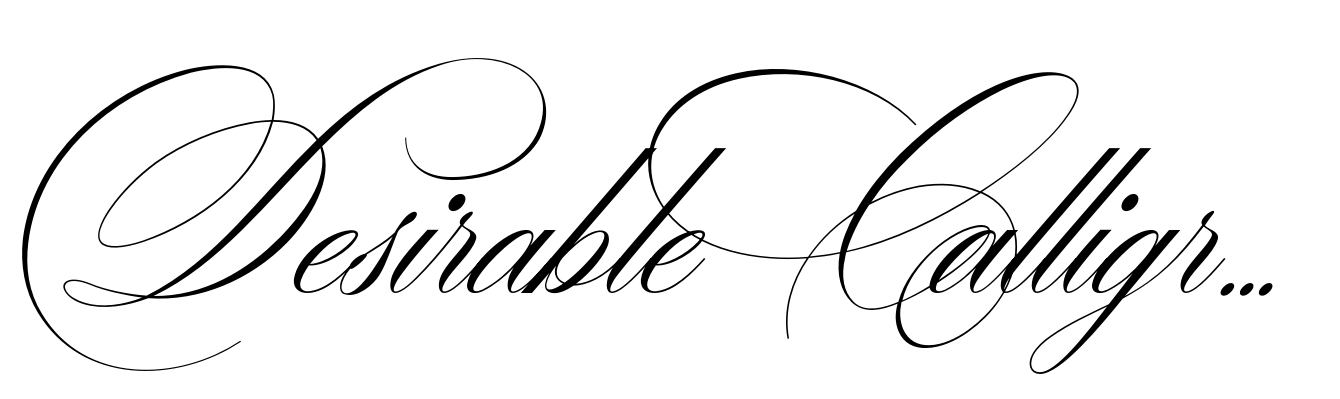 Desirable Calligraphy